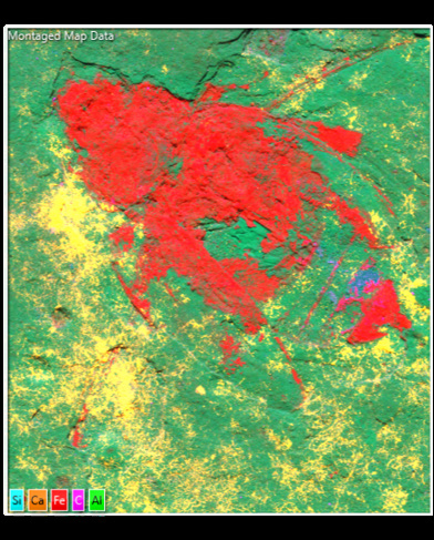 Fig 4b. EDS layermap covering the entire beetle fossil