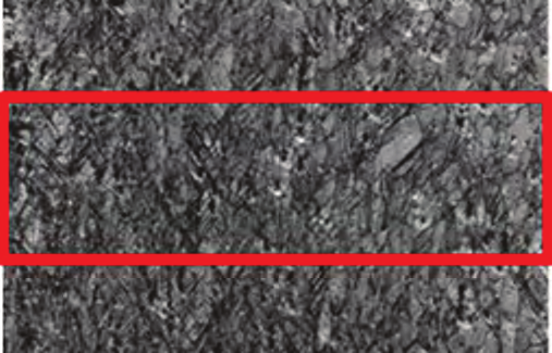 Fig. 5b: EBSD IPF coloured map after heating to 440°C